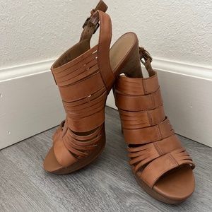 Franco Sarto - Platform heel leather sandals